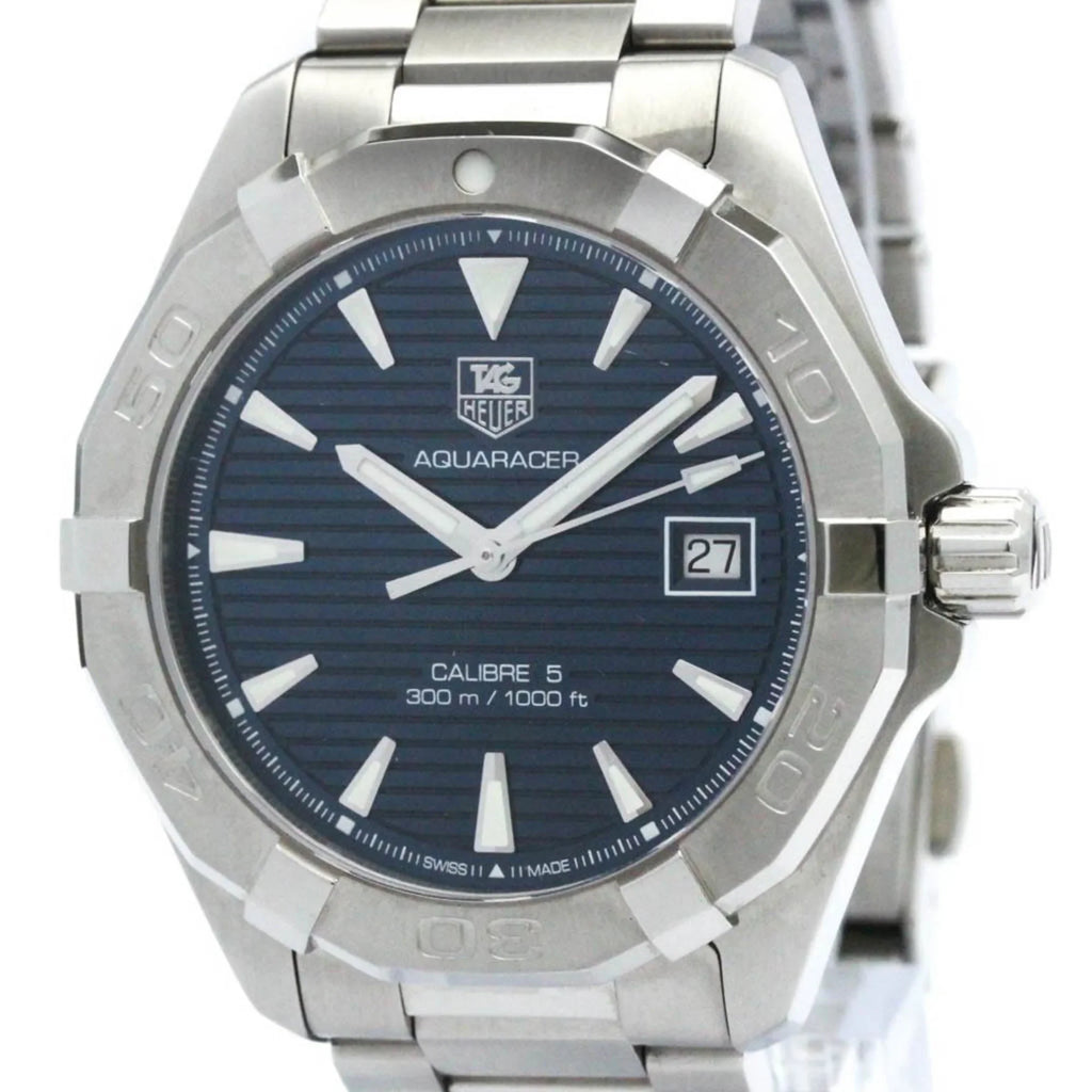 Polished Calibre Watch BF570555 Pre-Owned Aquaracer WAY2112 Steel HEUER 5 Automatic TAG (Good)