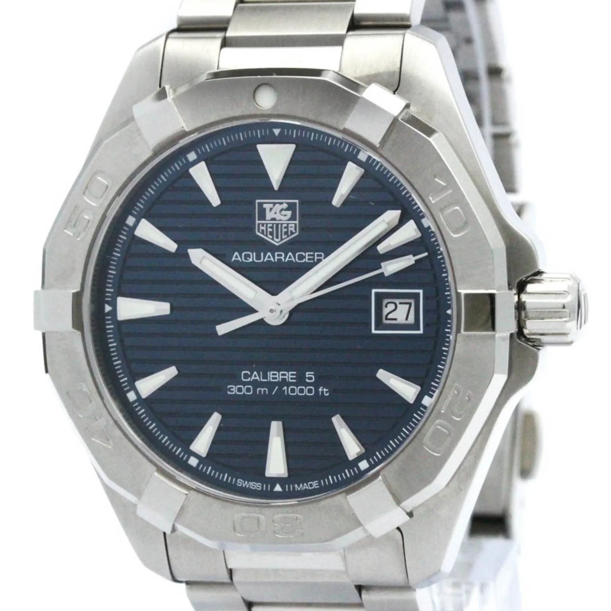 Polished Calibre Watch BF570555 Pre-Owned Aquaracer WAY2112 Steel HEUER 5 Automatic TAG (Good)
