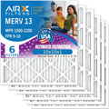 Furnace 10x10x1 by Filter HVAC 2200 Electrostatic Pack AIR. Filters USA FILTERS & 13 1500 Made to Comparable Pleated FPR AC MERV Premium 6 - 10x10x1 Conditioner AIRX WICKED Filter MPR CLEAN Air Air 9