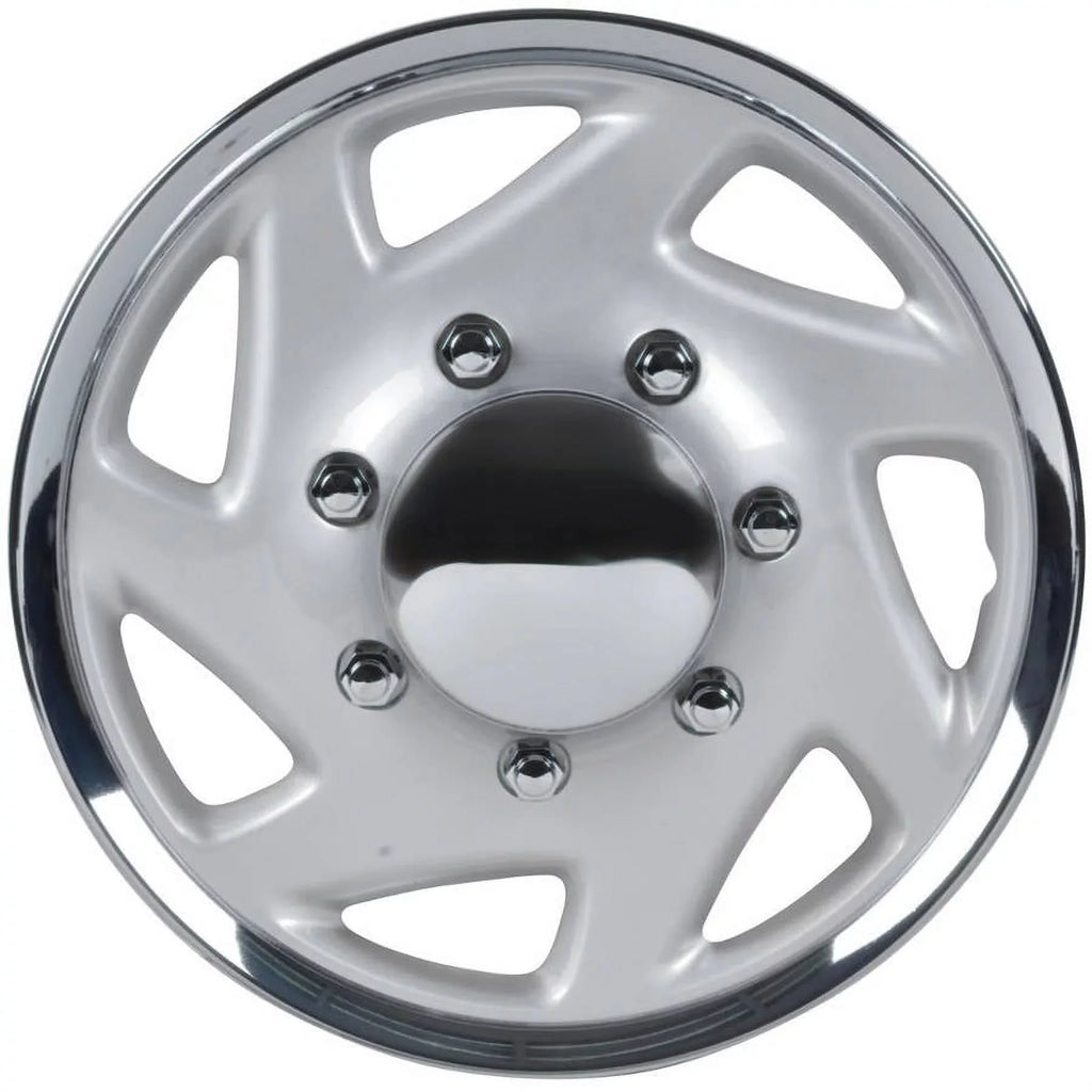Style Ford Cover, 4 Chrome 16" Replica Hubcaps E-Series Cover, BDK Pieces Wheel