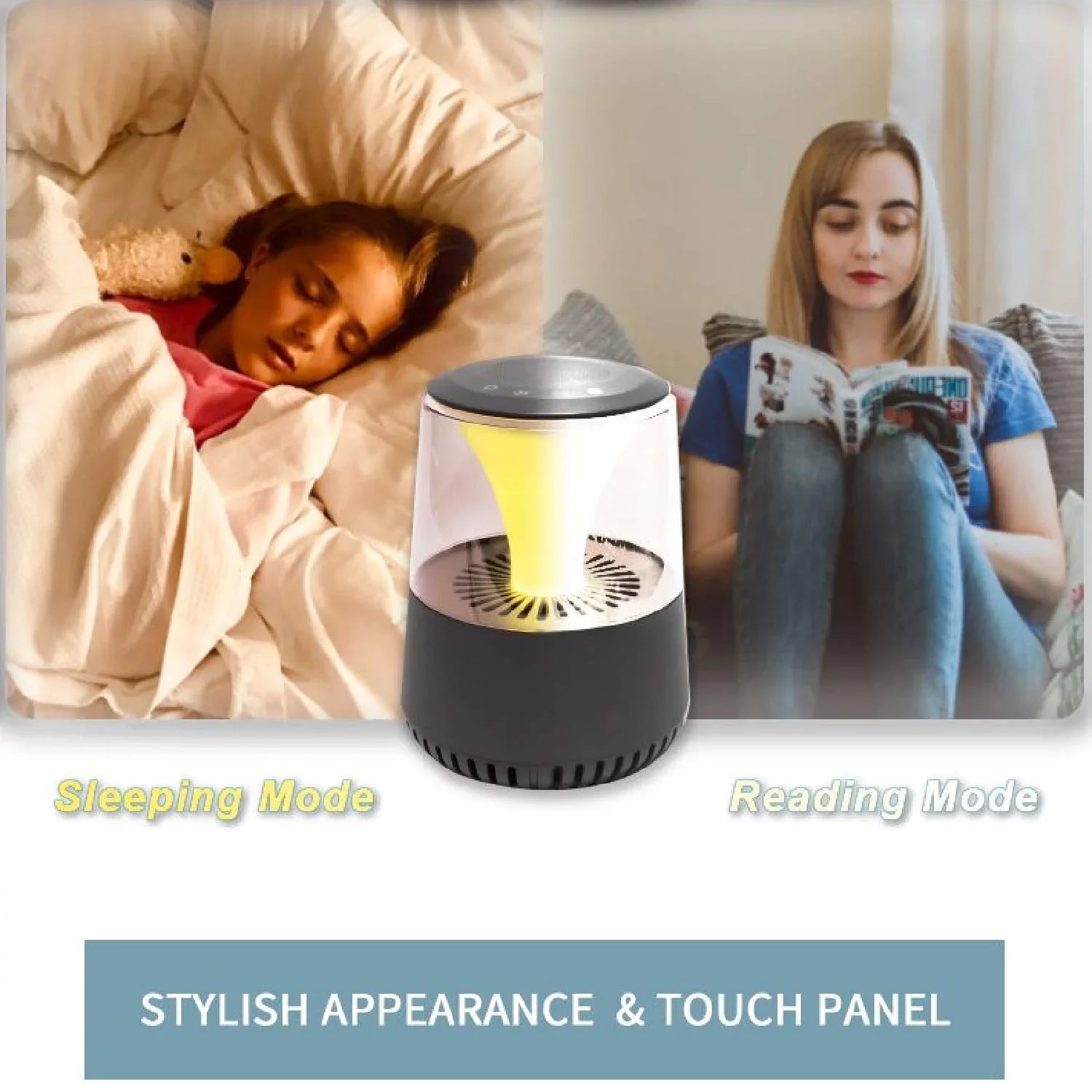 Settings HEPA Filter Quiet Air with Operation, WBM Smart Fan Smart AR-04 3 Purifier