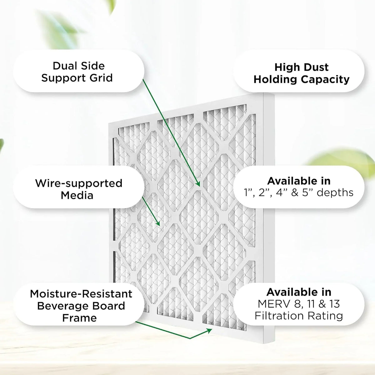 X 6. Filters. Case Size: 24X24x4 Ext HV Pleated Of Furne X 3-3/4 Air 23-3/8 23-3/8 MERV 8