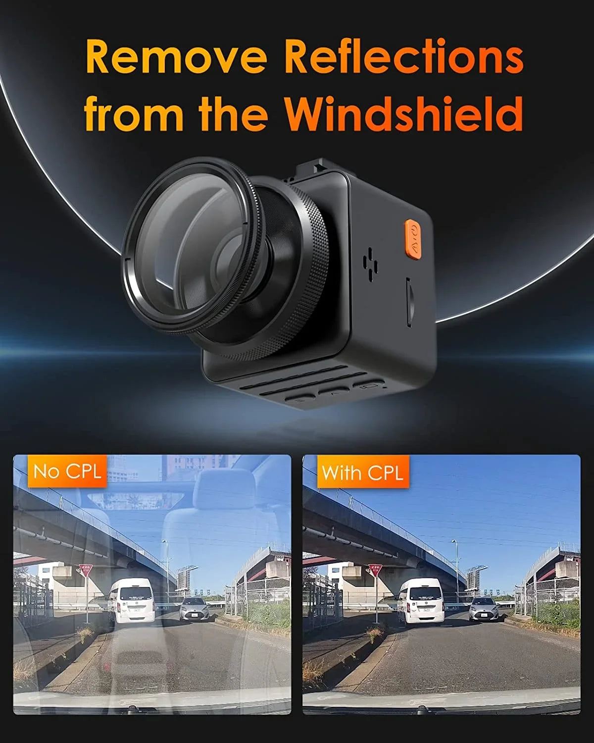 E3, N5 E1, Ultra-Slim Pro N4 Glare CPL Reduce Dash Cam, Polarizer E2, E1 for Filter Circular 40mm Lite,