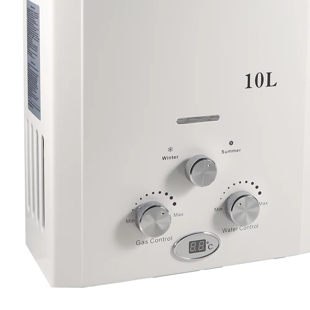 Tankless · Gas Head Instant Hot Heater Kitchen Natural G PEH 10L Water Boiler w/Shower