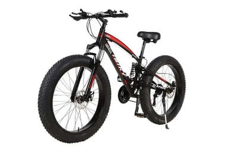 Bike Sand Suspension Adult Tire Dual Speed Snow Fat MTB Shock 21 26&amp;quot; Grass 4.0&amp;quot;