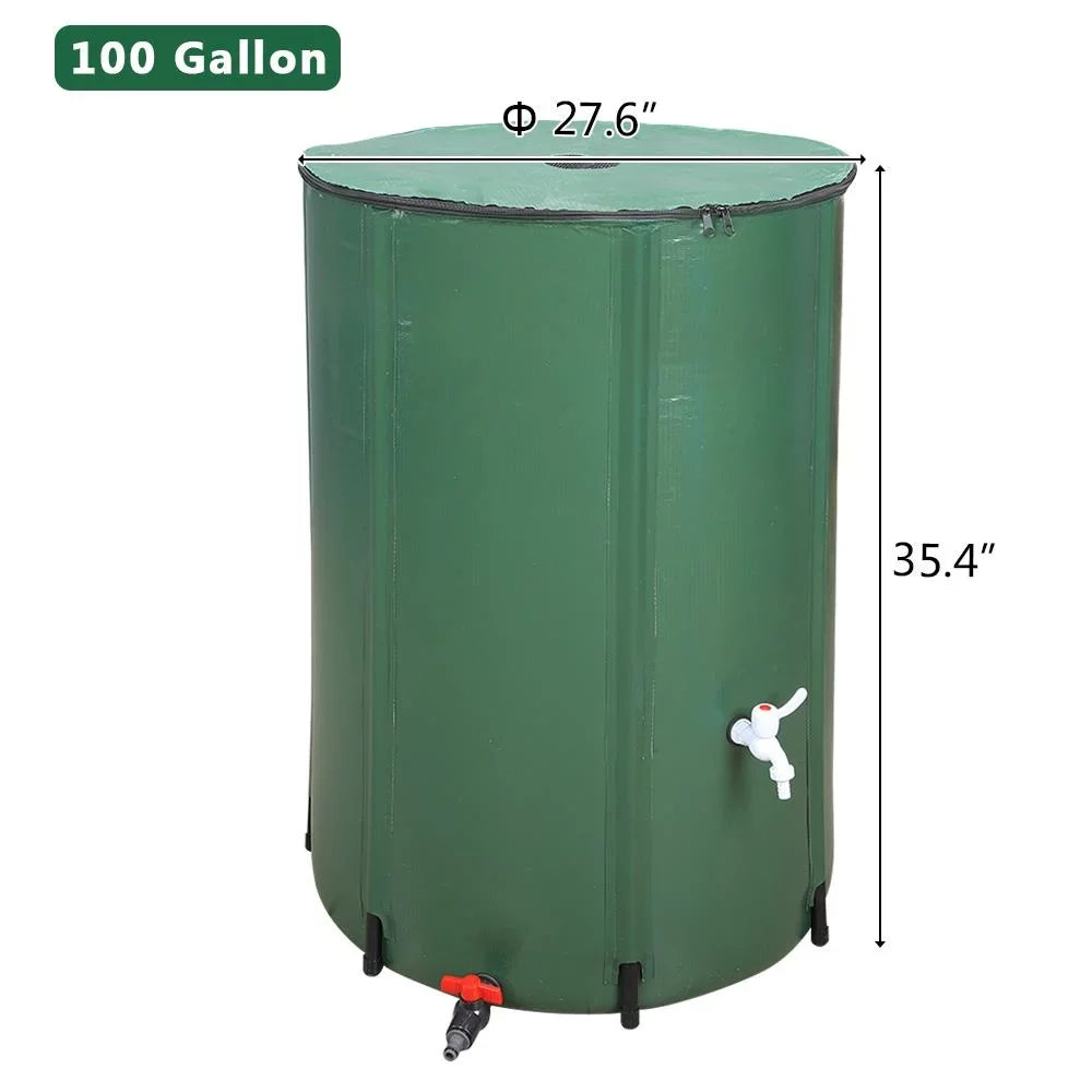 Downspout UBesGoo Storage System Tank, Rain Barrel, Collection Portable 100 Rainwater Gallon Collapsible Water