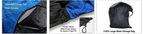 STS Weather Fit Color Includes Sun! & Trailerable Kawasaki Jet - Bag Contour Ski Cover Straps Protect - Weatherproof Blue/Black Storage All - Trailer from & for 2001-2002 Custom Rain 900 -
