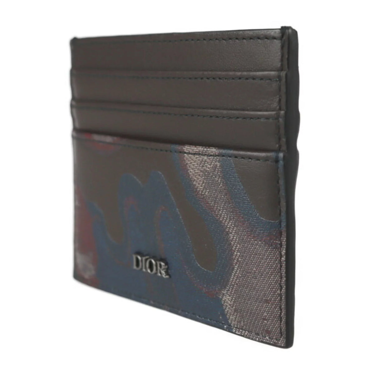 2ESCH135UCN Multicolor Holder Christian (Like Dior Case Marron Business Brown Pattern Dior Card Series Calf Pre-Owned Camouflage Leather New)