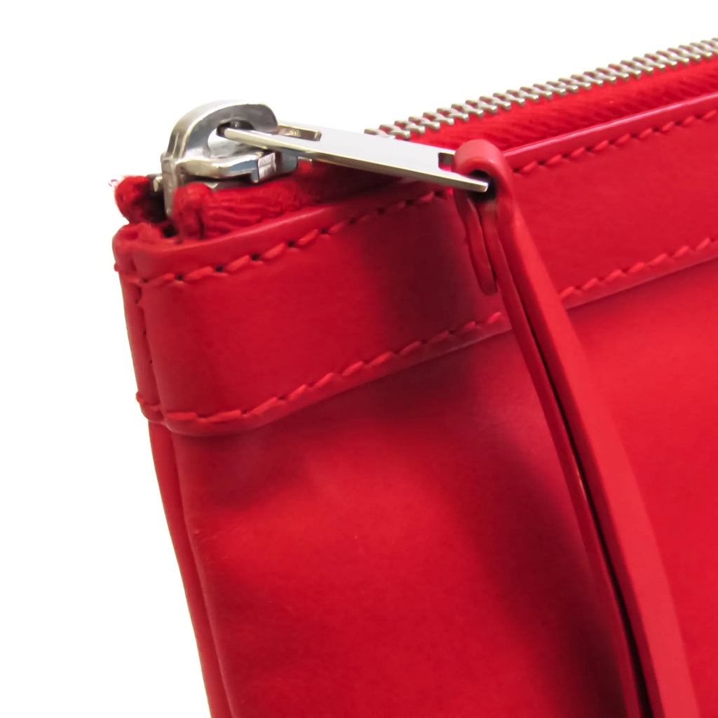 Red Clutch Bag Balenciaga Pre-Owned Leather Color 273022 (Good) Women's