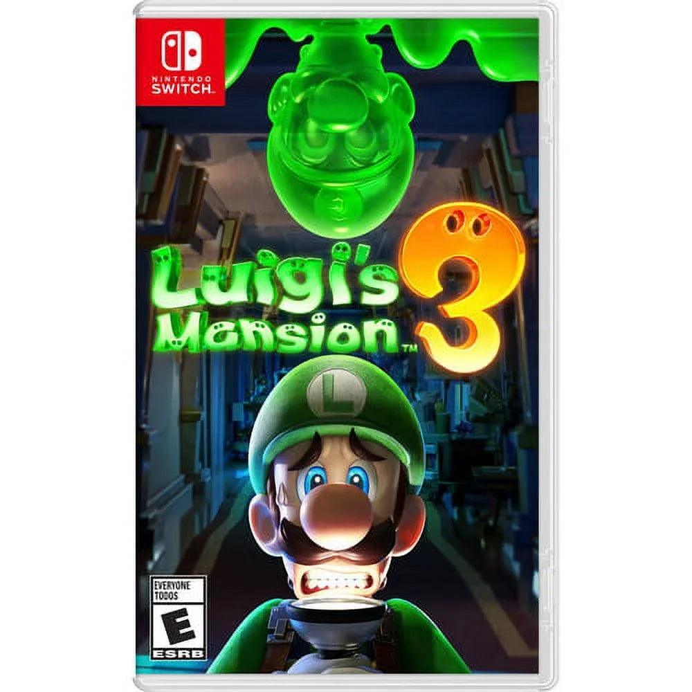 Lite Luigi's Cloth Cleaning Switch with Bundle 6Ave Mansion 3 Nintendo + (Turquoise)