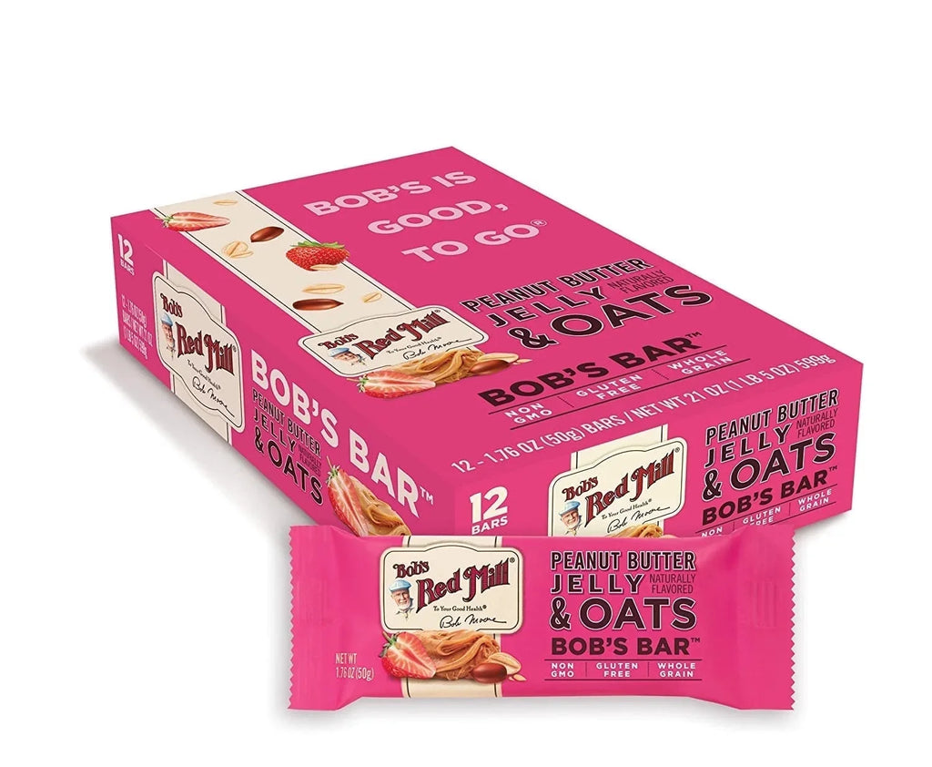 Mill Jelly Red Butter -- & Oats Bars Bar 12 Bob's Bob's Peanut