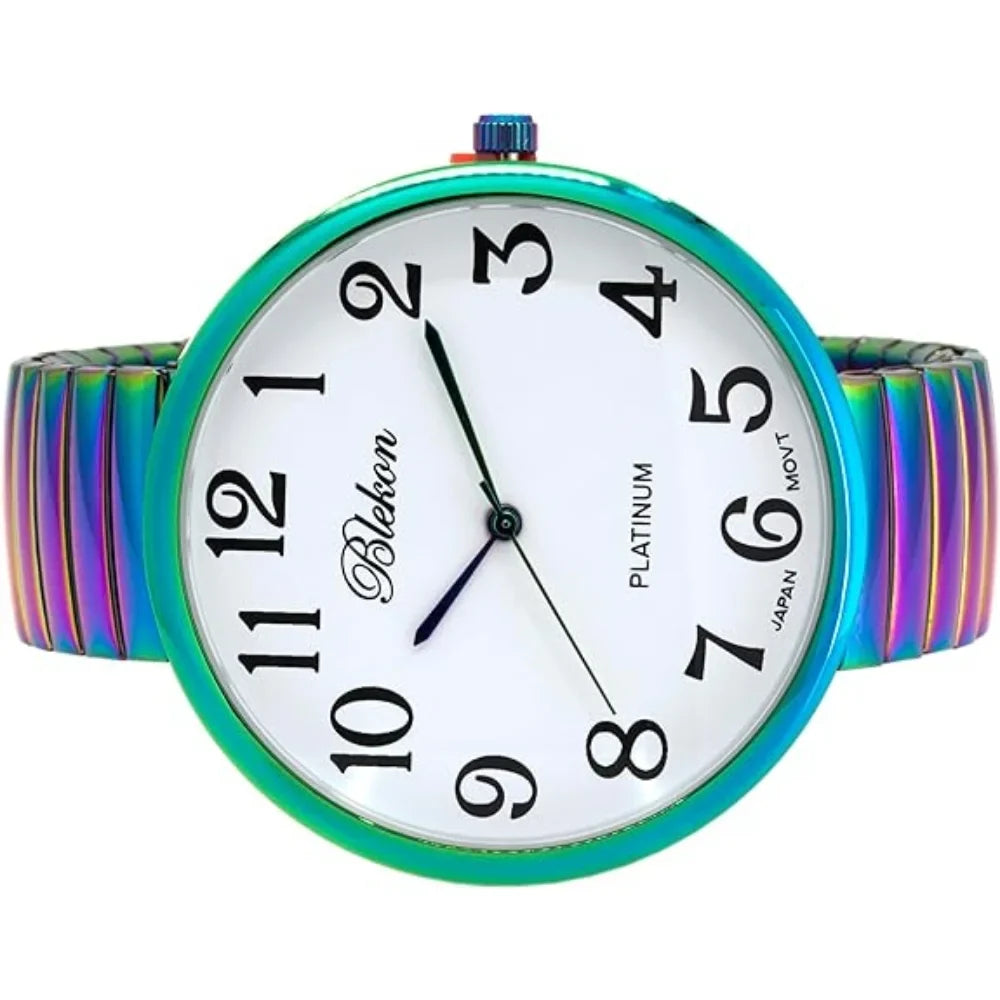 Face Stretch Japanese New Band Watch Large Fashion Movement PC21J Blekon Collections Super