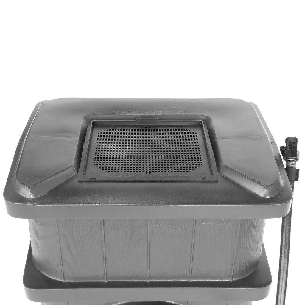 Grain WG4000-GRY Outdoor Home Catcher Outdoor Water Rain Barrel Wood FCMP