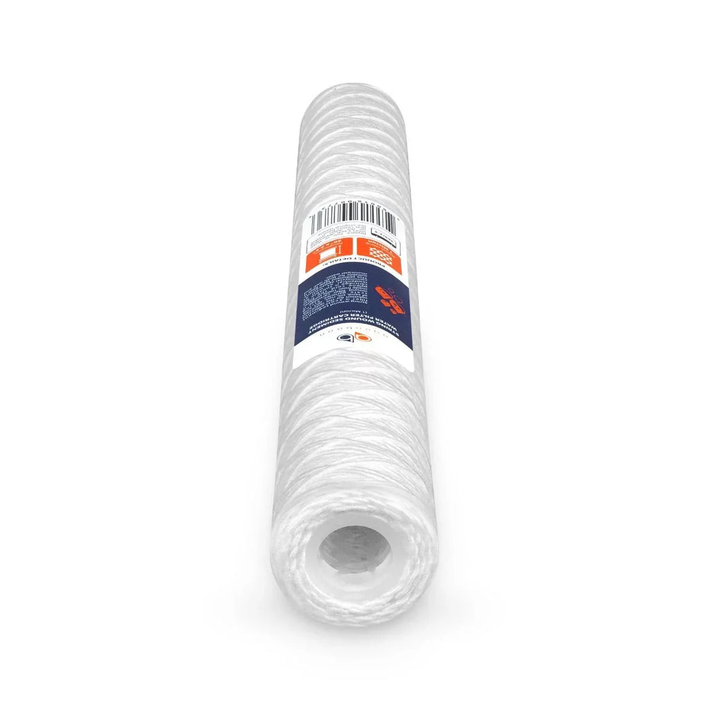 Replacement | String Sediment PD-5-20, AP110-2C, with Unit Aquaboon | Filter P5-20, 4-Pack 2.5" 20" Universal 20 x CFS124-C20, Cartridge RO inch Compatible Micron 101-230, Any Wound 1 for Water