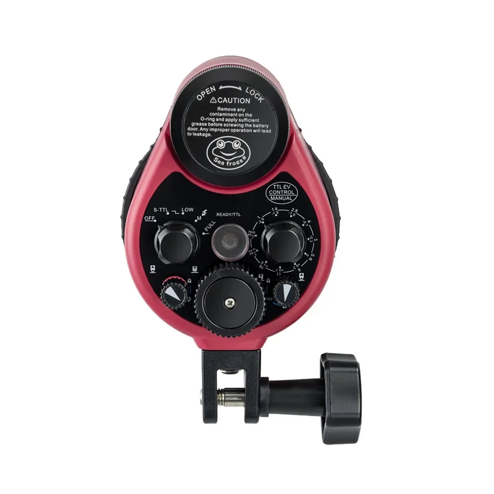 With Case Max. lamp,Optic Cable Optic frogs Waterproof 5600k 100m/328ft Waterproof Max. With Optic St-100- With Flash Qisuo 5600k Cable Sea 100m/328ft Dsfen