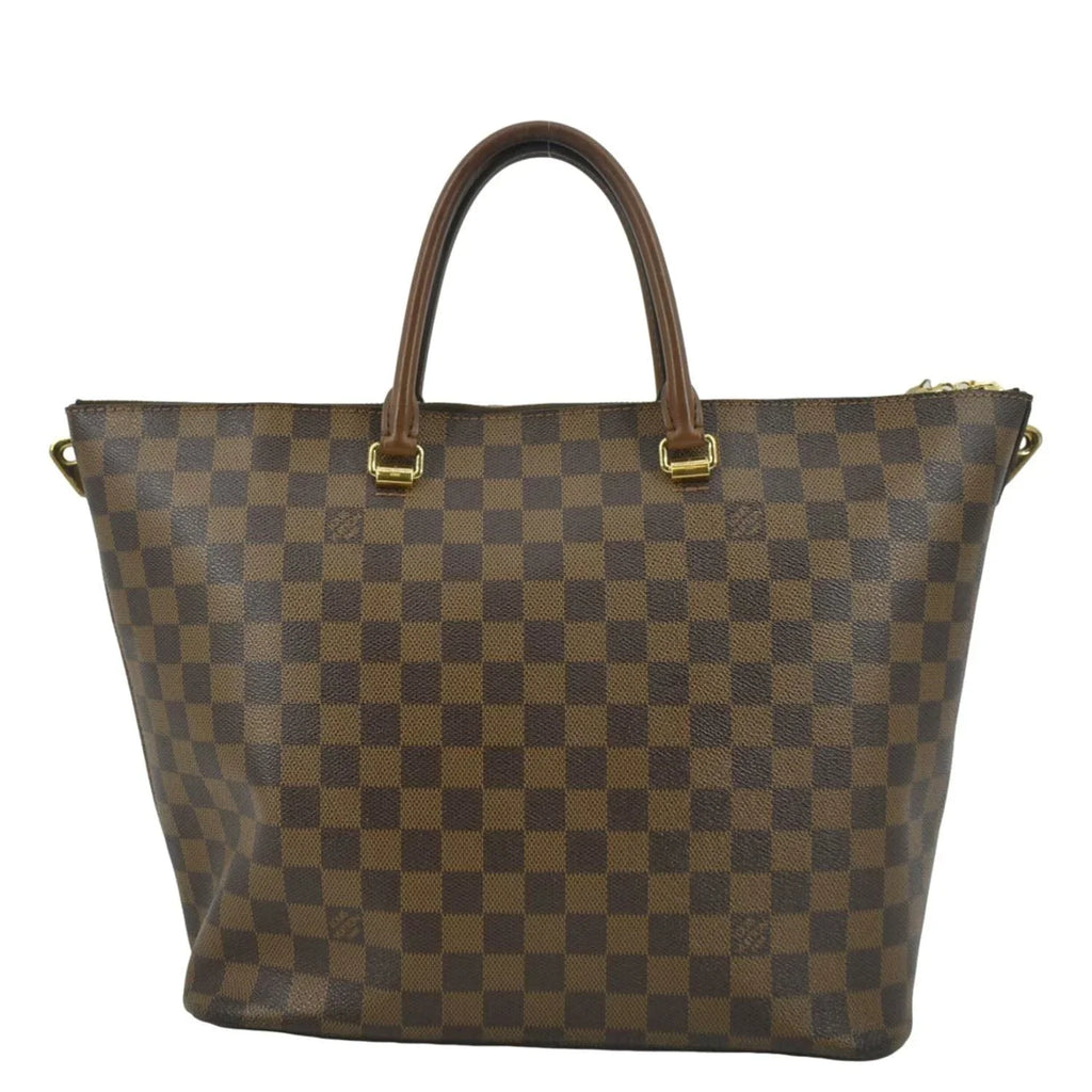 Tote Damier Brown VUITTON LOUIS Pre-owned Bag Belmont Ebene