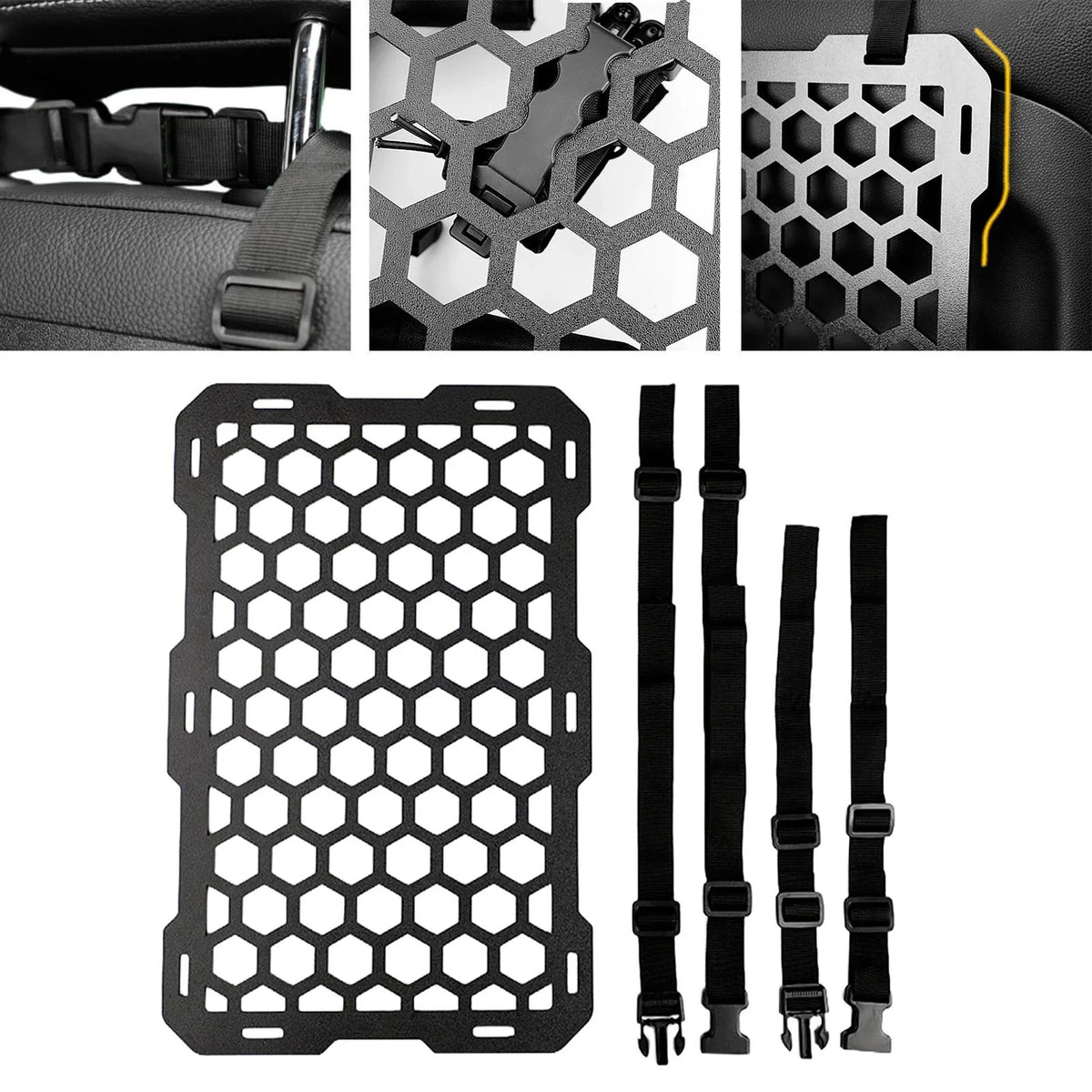Panel Automotive Attachments Seat Molle Organizer Seat Car Back Vehicles Interior Auto Durable for Panel Accessories funtasica for