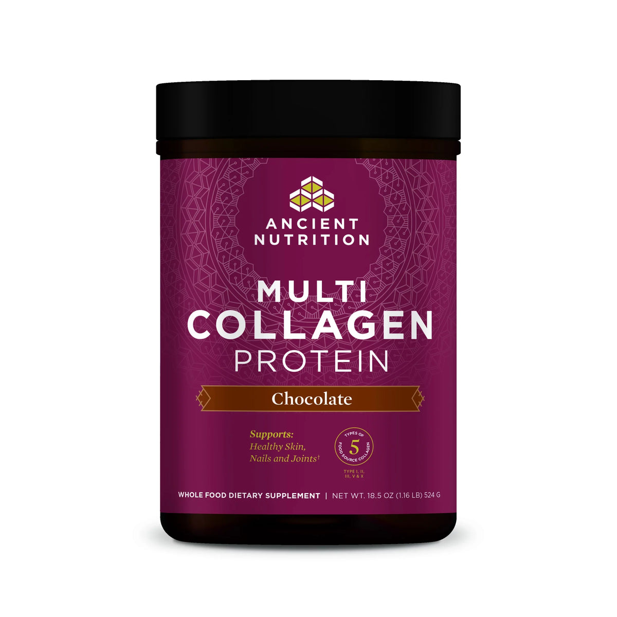 40 Collagen Chocolate, Protein, Nutrition, servings Ancient Multi
