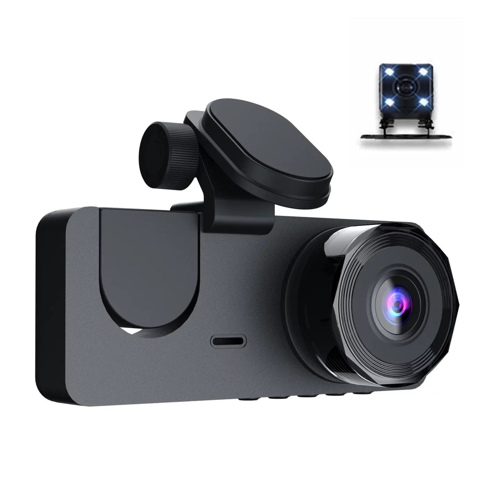 Inside Shinysix Support & One-Key Inch Lock Camera 1080P Recording Motion Rear 2 Detection Dash DVR Driving Screen Camera Dashcam & Front Loop Night-Vision Recorder