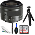 15-45mm STM f/3.5-6.3 Basic Lens - (Graphite) Canon EF-M DealExpo IS Bundle