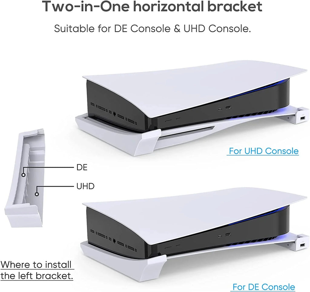 2.0 USB Console Playstation Edition Base and Stand Charging Port Extension Digital for Horizontal Port,Compatible 4-Port & Hub with Skate 5 Data USB with 3 &1 Holder 5 Playstation Disc