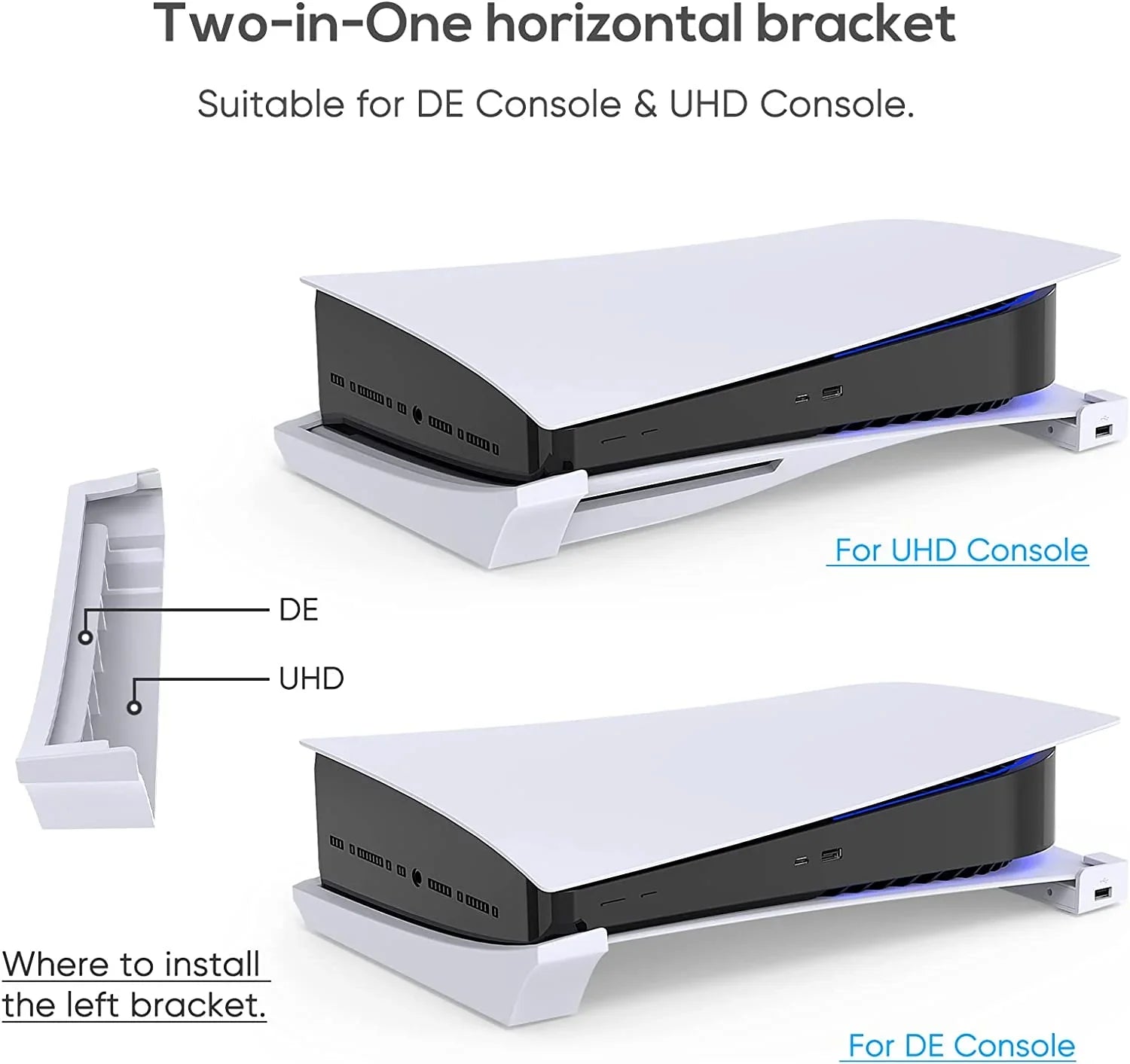 2.0 USB Console Playstation Edition Base and Stand Charging Port Extension Digital for Horizontal Port,Compatible 4-Port & Hub with Skate 5 Data USB with 3 &1 Holder 5 Playstation Disc