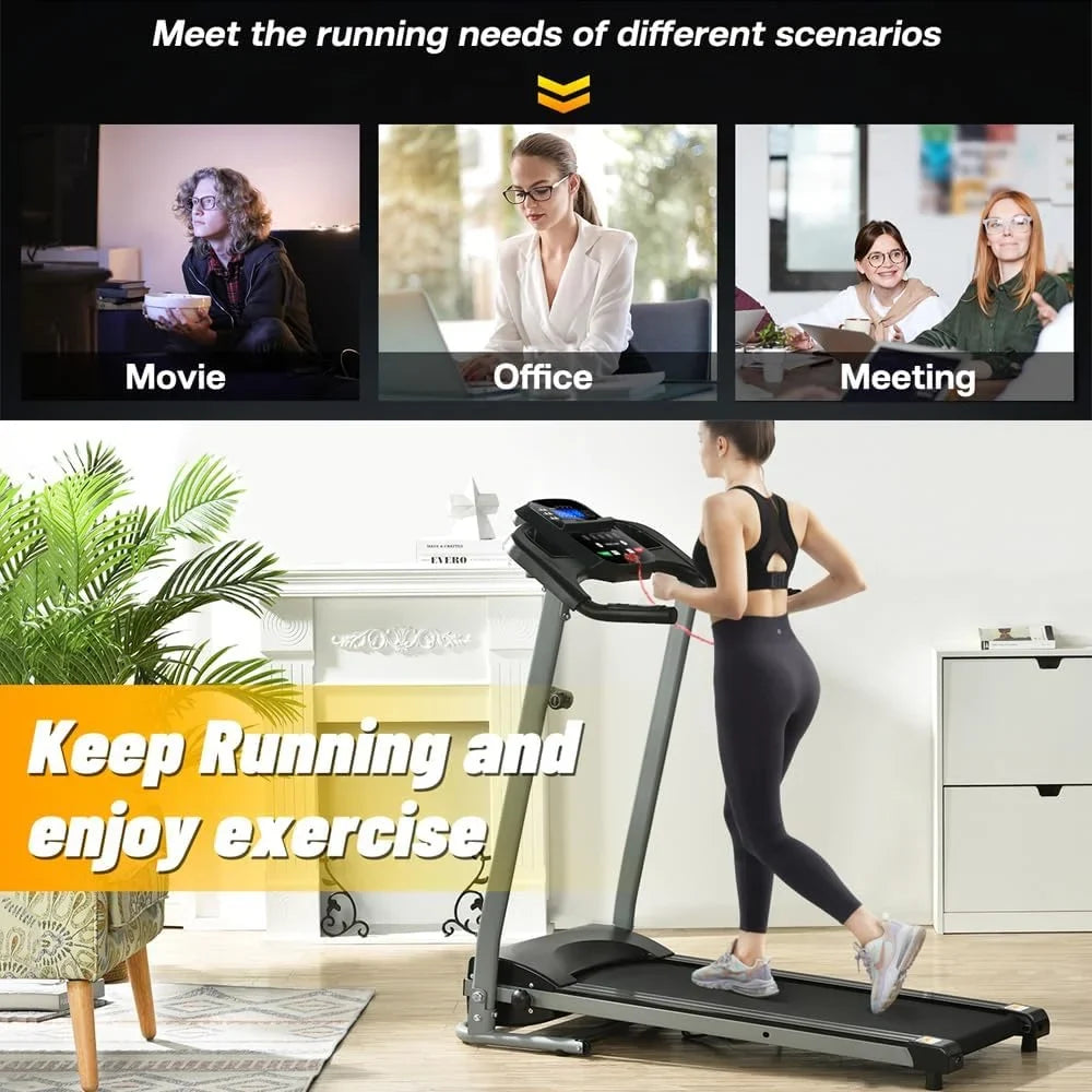 Holder Home for and Safety Lock, Programs, Home/Gym/Small Cup with with jx Apartment, Preset LB Foldable or Treadmill LED Adjustable je Capacity Yone Monitor 15 and 250 Treadmill,