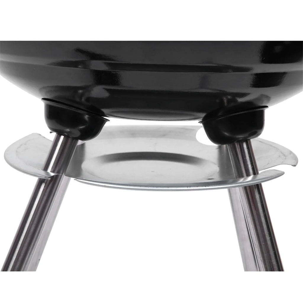 Storage Cooking Grill Camping Grill Grill Grate Wheels, Steel inch Outdoor 18 with Charcoal BBQ w/ on Area,