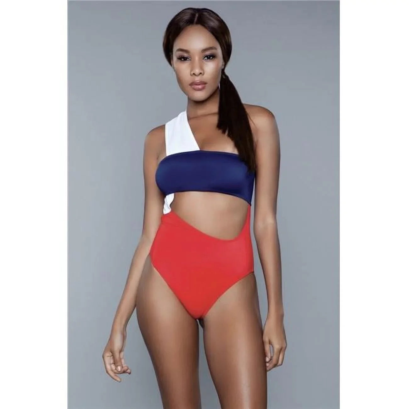 & Swimsuit, - Medium Women BeWicked Kennedy Red, Blue White