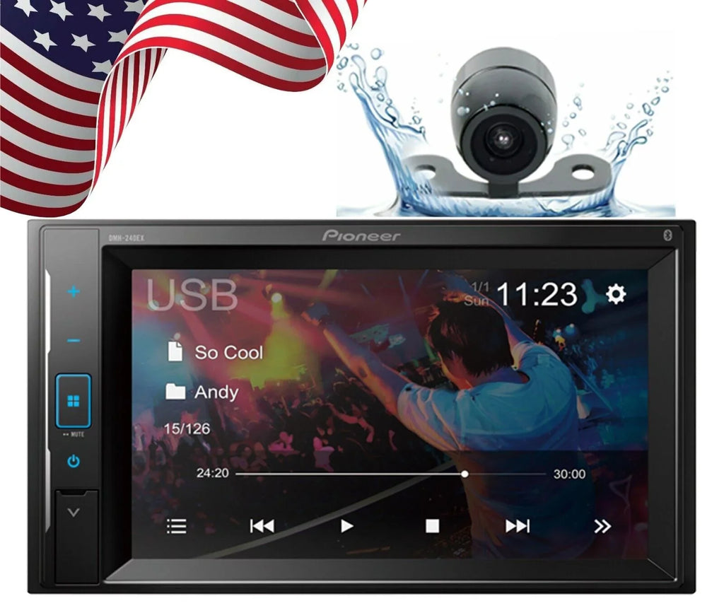 '+ Camera Bundle Rearview Car XX-20C Pioneer Touchscreen Receiver DMH-240EX Backup 6.2"