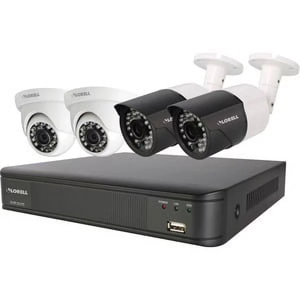 Camera Megapixel Weatherproof Digital Security Recorder, 5 System Video Lorell