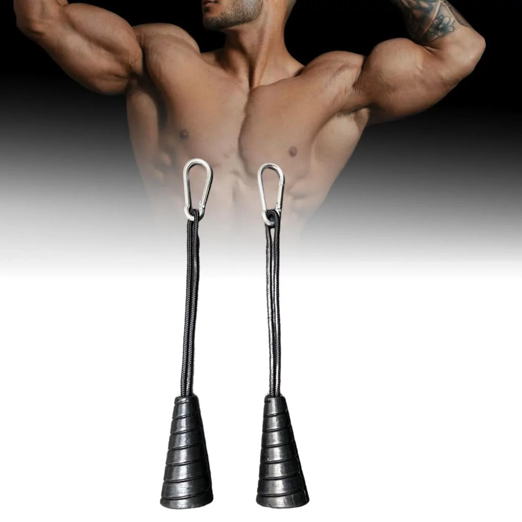 Cable Weight Attachments, - Gym single Rope,Handles, Tricep Fitness Workout Pulldown Accessories