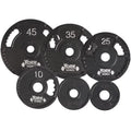 Black York 2.5 Thin Line Plate, Barbell Dual Iron Olympic Cast - Grip lbs G2