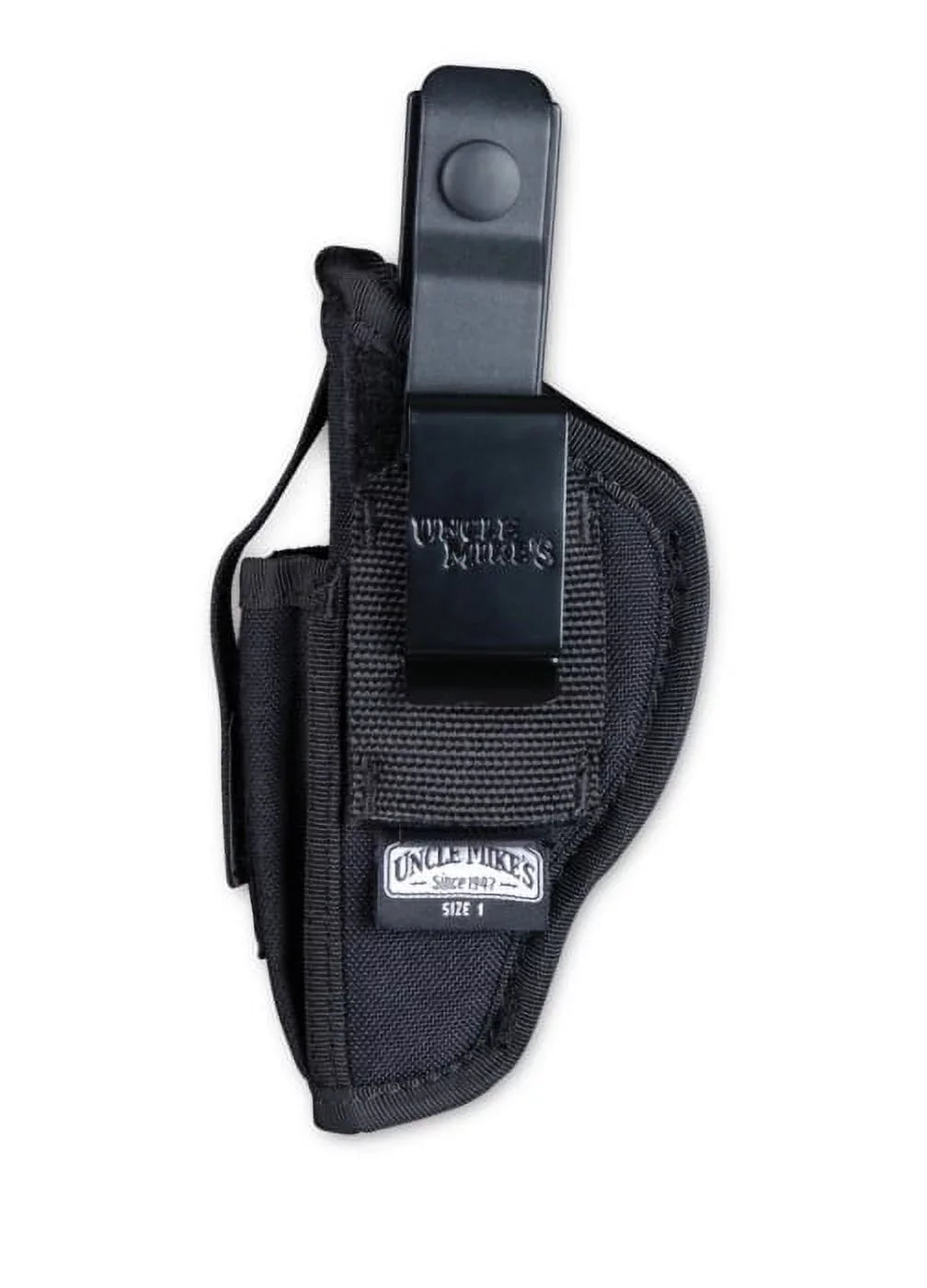 Uncle Holster Revolver, Size Frame Black, Nylon, Mike's 36, Hip Sidekick for Ambidextrous, Small 70360