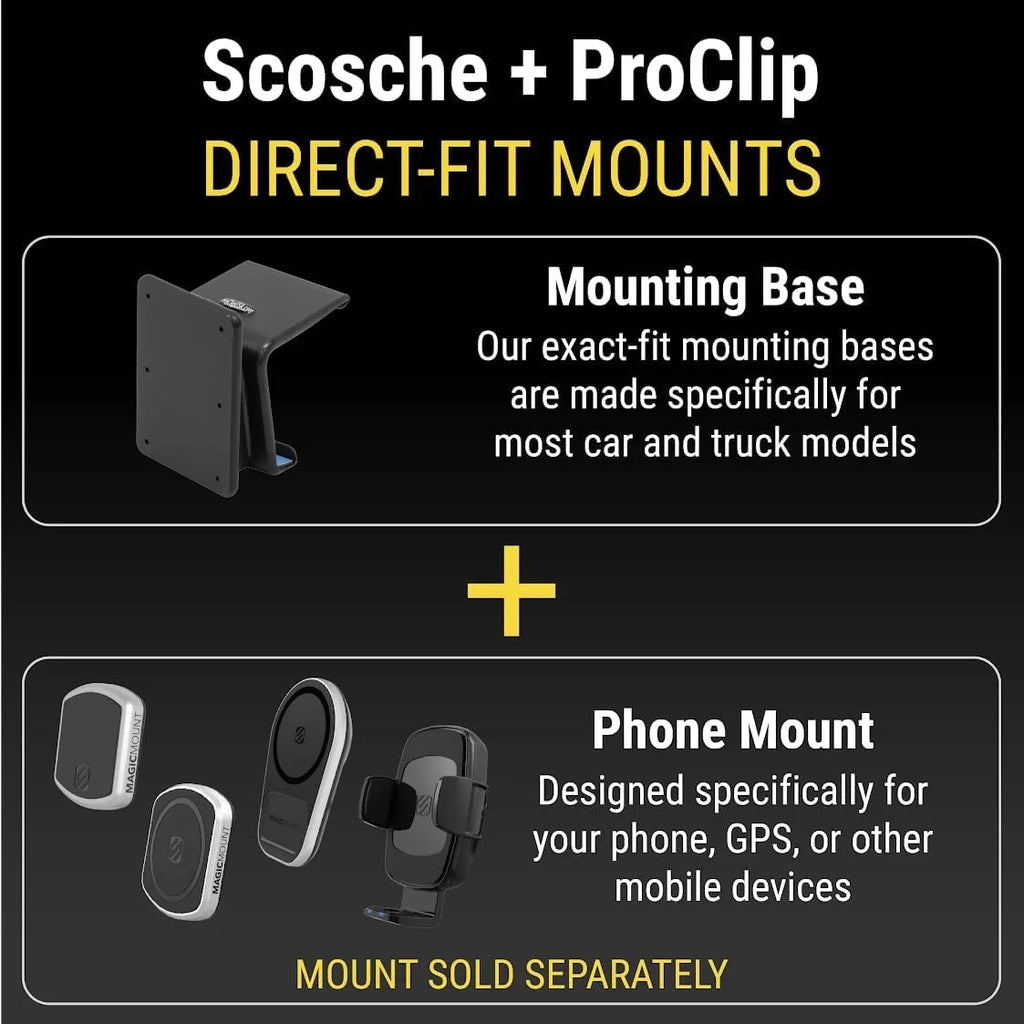 Silverado Base 2020-2023 Sierra w/ 1500, (Mounting Left-Hand Console GMC Sierra ProClip 2019-2021 Silverado PC835471 1500, Scosche Chevy Compatible 2500/3500 Mount Trucks 2500/3500 Only) 2019-2023 &