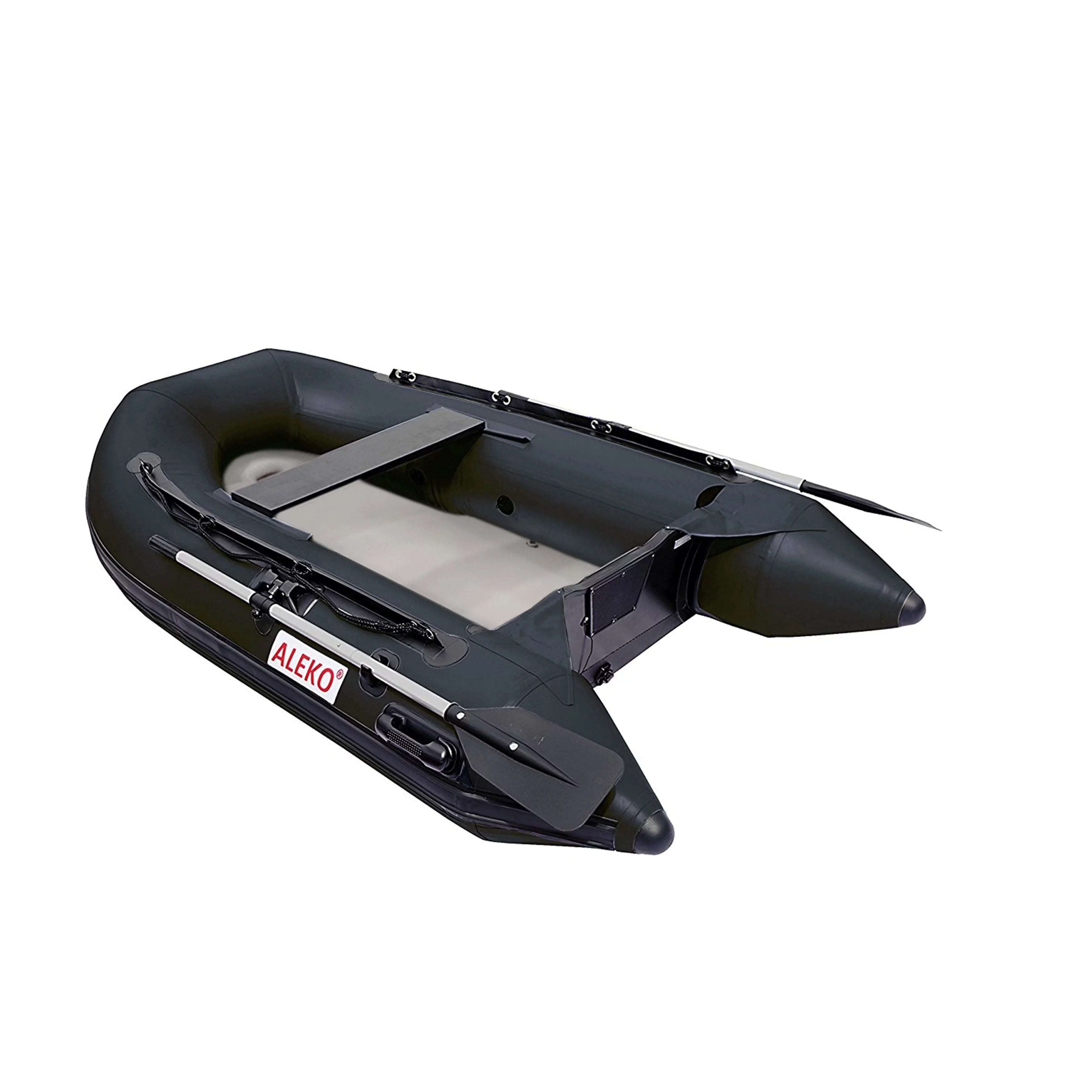 Inflatable ALEKO Fishing Black 8.4 - Boat Floor Foot Air -