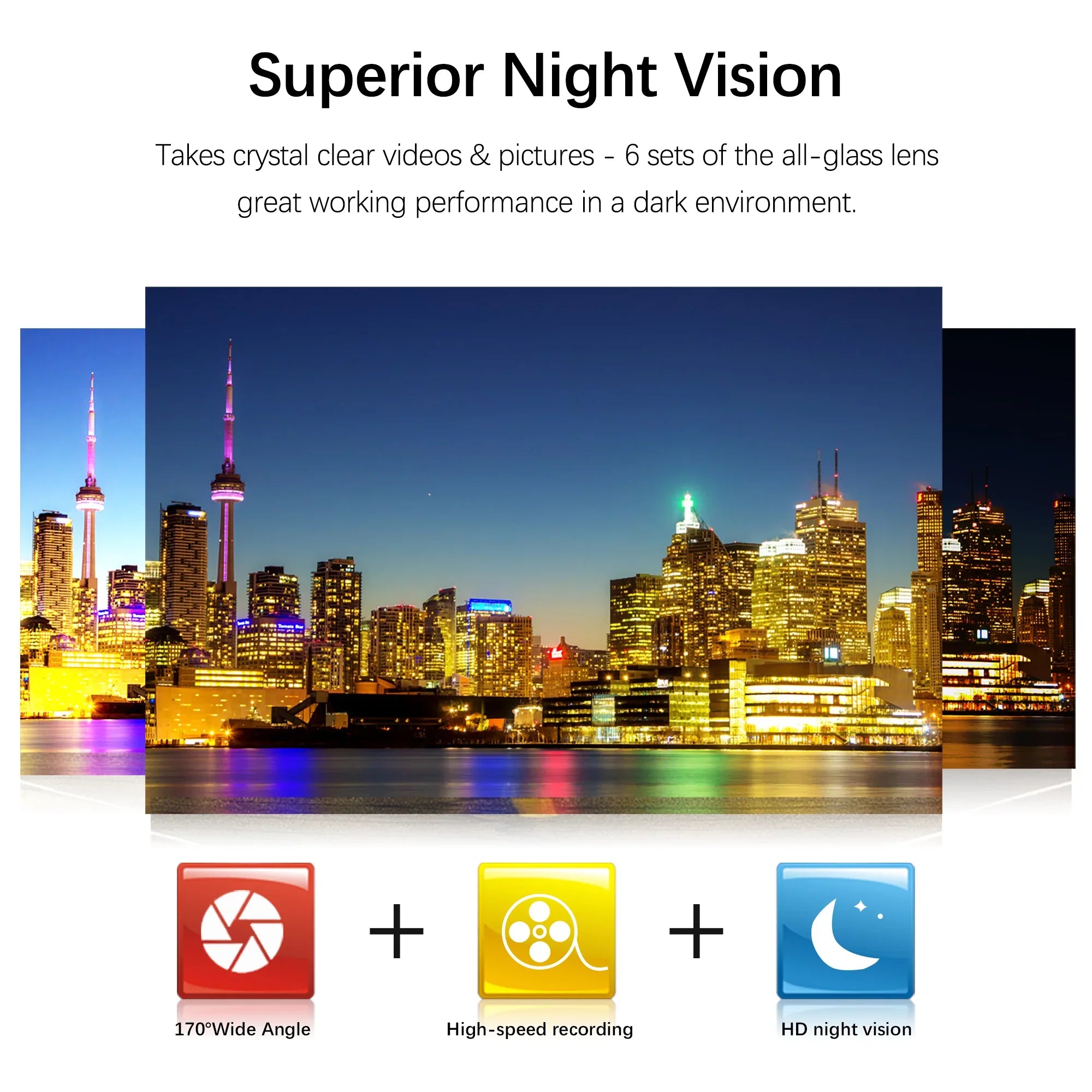 Car 1080P Vision HD Support Loop Camera Angle DVR ADAS Recording Night Recorder 170 Dash Road Wide USB Video