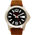 Wrangler Watch Black Dial, Strap Beige 48mm