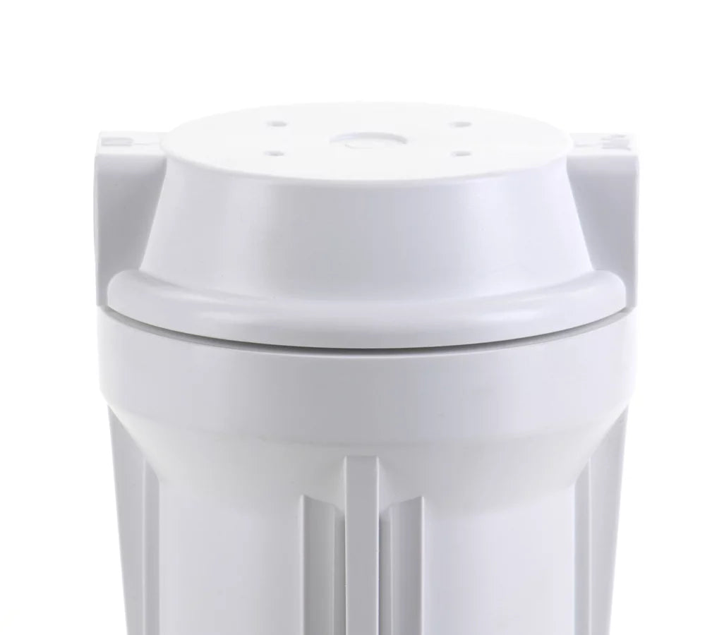 & with For Systems, Flat Ports 10" Housing Filtration White RO White HF2-10WHWH12, 1/2" Hydronix Cap