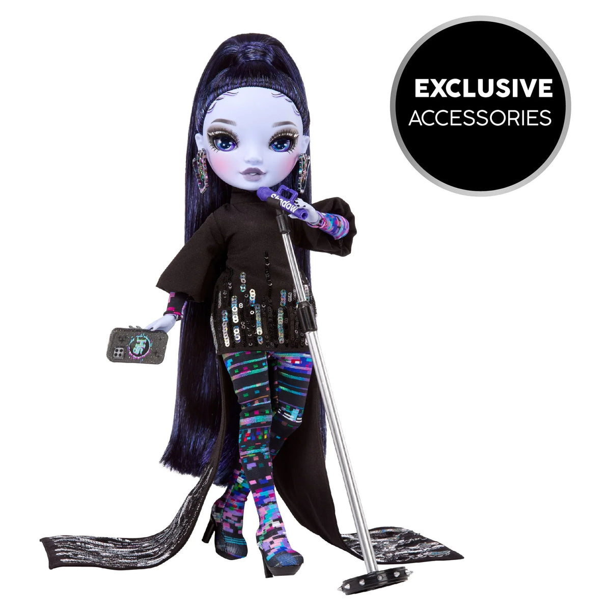 & Fashion & Great Years - Purple Gift Shadow Rainbow Glitch Collectors Doll. Reina Play Old Accessories. 4-12 for Kids Crowne High 10+ Outfit High Fashionable Colorful
