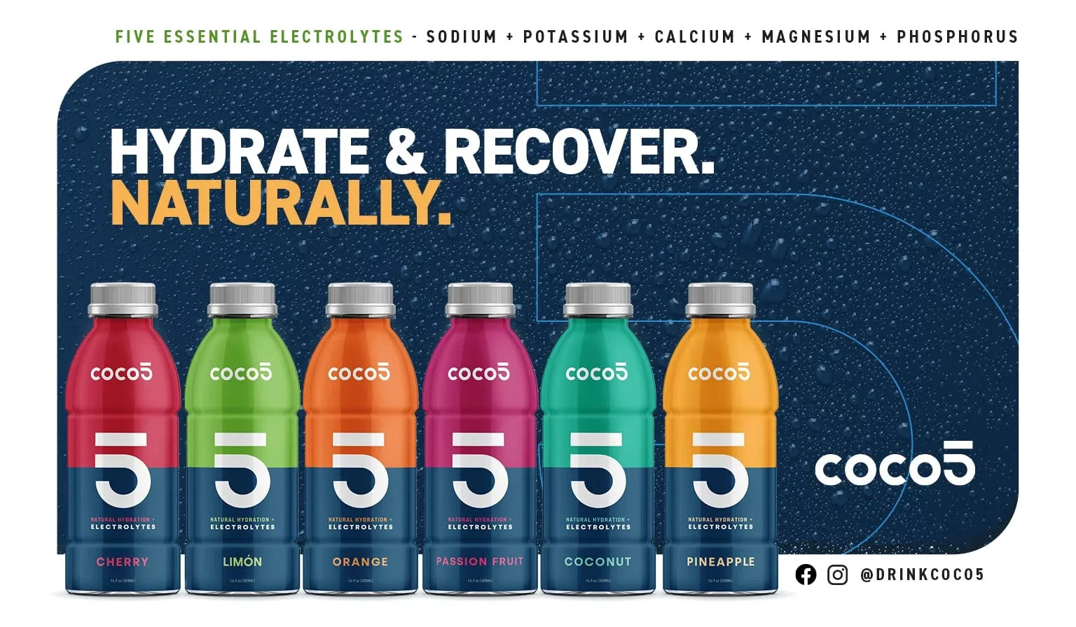Artificial | | Athletes Nothing Gluten | | Non-GMO Natural Pineapple Developed Free Less Pro Sports 12) Clean for | (Pack 50% by COCO5 | Sugar 16.9 Pro 100% | Hydration OZ - Flavor Trainers