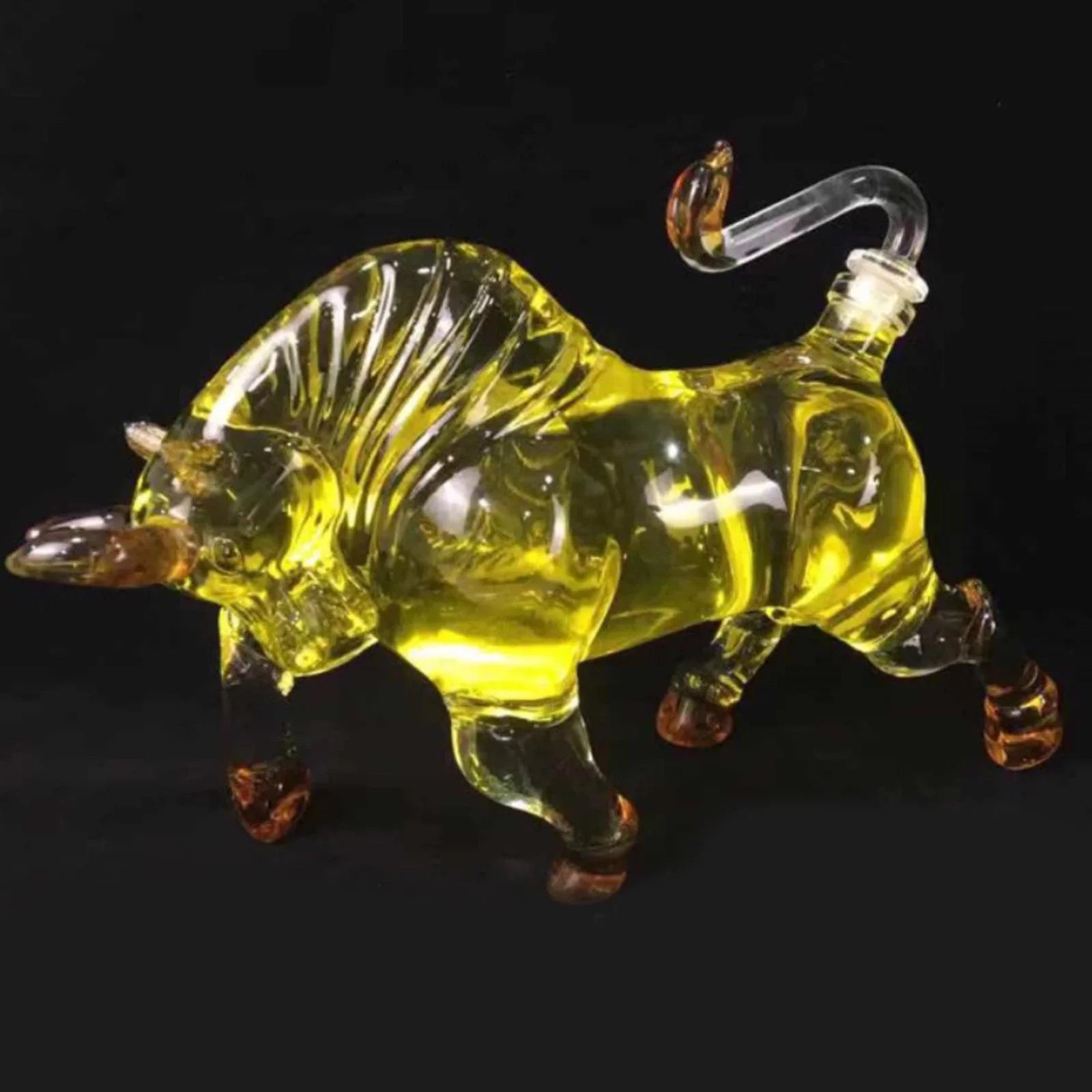 Brandy Glass Decanter Style 1500ml Shaped for Vodka Bull Novelty