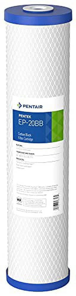 Cartridge, EP-20BB Block 20" Microns x Filter Pentek 5 4-5/8", Carbon
