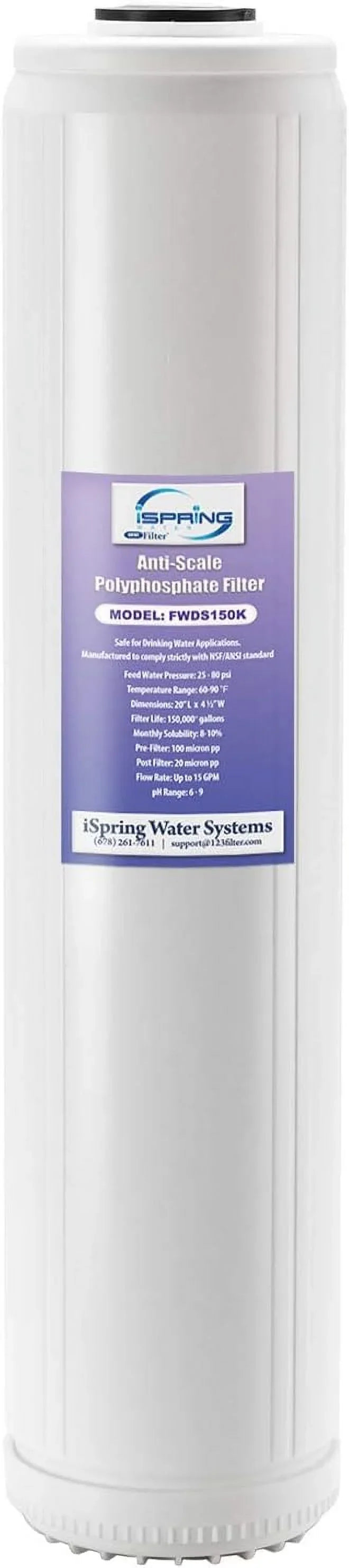 20” Cartridges, White x Filter Water Anti FWDS150K 4.5”, LIHONG Scale Replacement