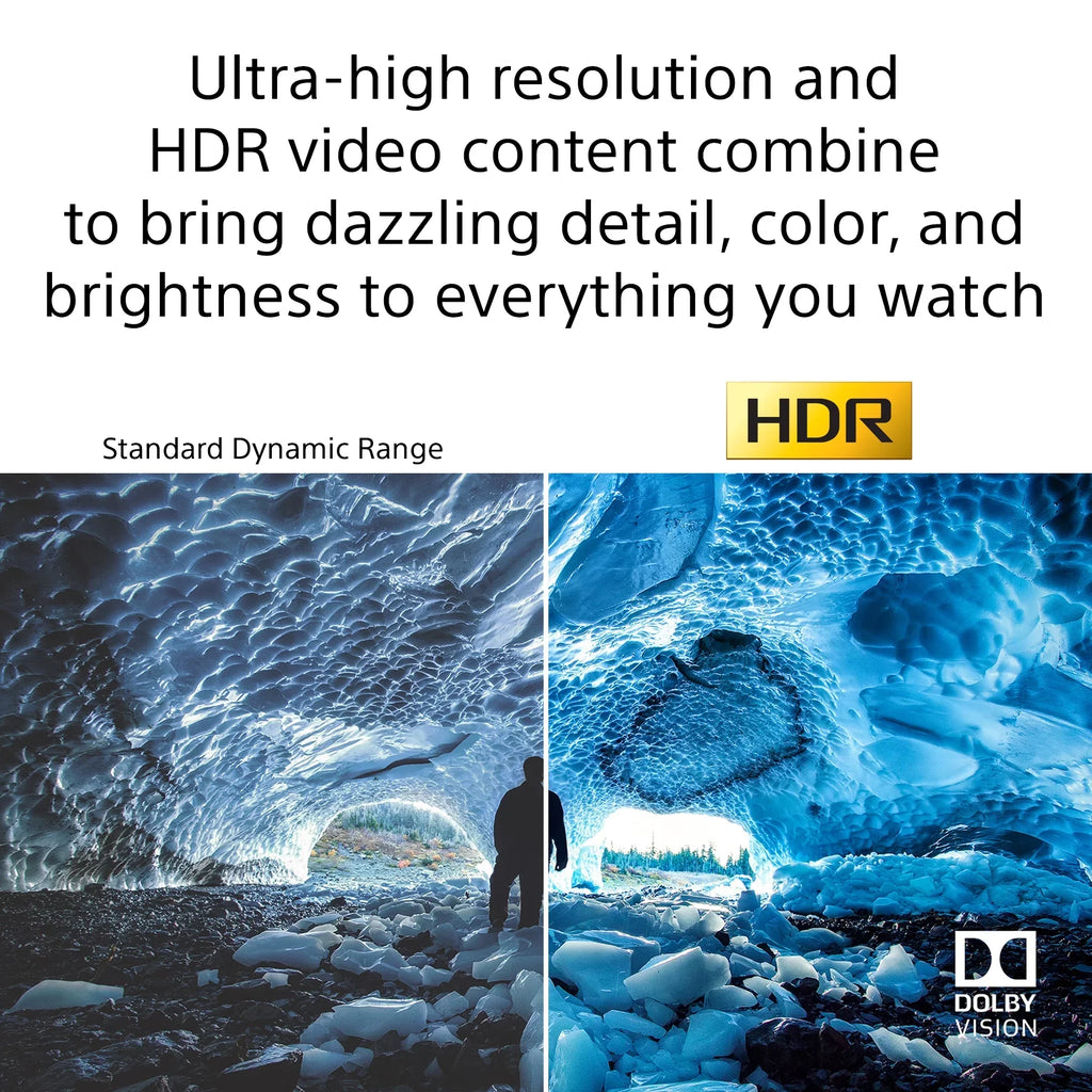 Sony HDR UHD Google (2160p) TV Restored 50" Series LED X80J Smart (Refurbished) 4K Class KD50X80J
