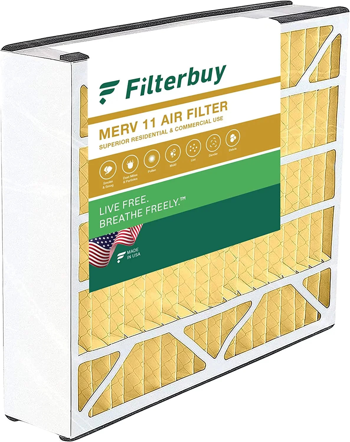 Filters Filterbuy Bear Trion HVAC Furnace Air Pleated 16x25x5 MERV 255649-105 Air (1-Pack) 11 for AC