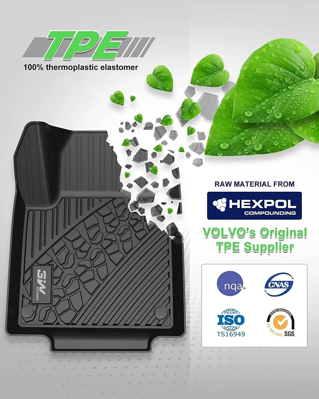 TPE Include & Front Floor Row Black for Floor Weather 1st All Forester Protection Liners Floor Full 2nd and 3W 2019-2023 Automotive Set Subaru Mats Mats TPE Rear, Custom