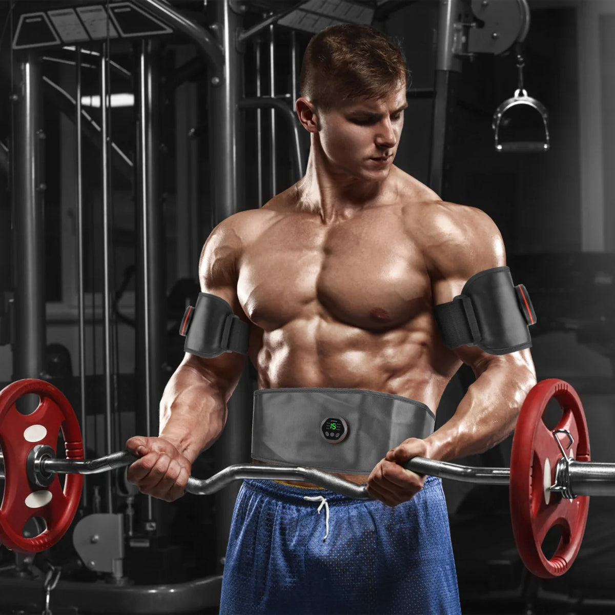 Office Stimulator Equipment Fitness 6 Levels, Equipment Toning ABS Modes, Waist Belt, Trimmer Home Training iMounTEK Belt Equipment Workout Muscle Abdominal 18 Intensity