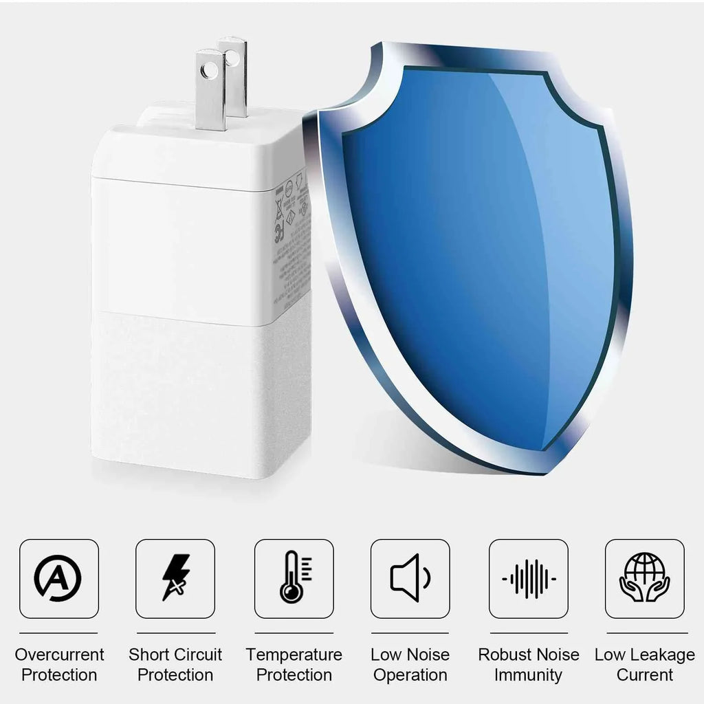 Fast Compatible Tablet MacBook Galaxy, USB Travel 3 iPhone, Xperia Google with UrbanX Z3v/Z3/Z3 LTE/Z2 & Charger USB-C Charging Ports Tablet Dual 65W with Wi-Fi, Compact/Z2 Samsung Pixel, High-Speed