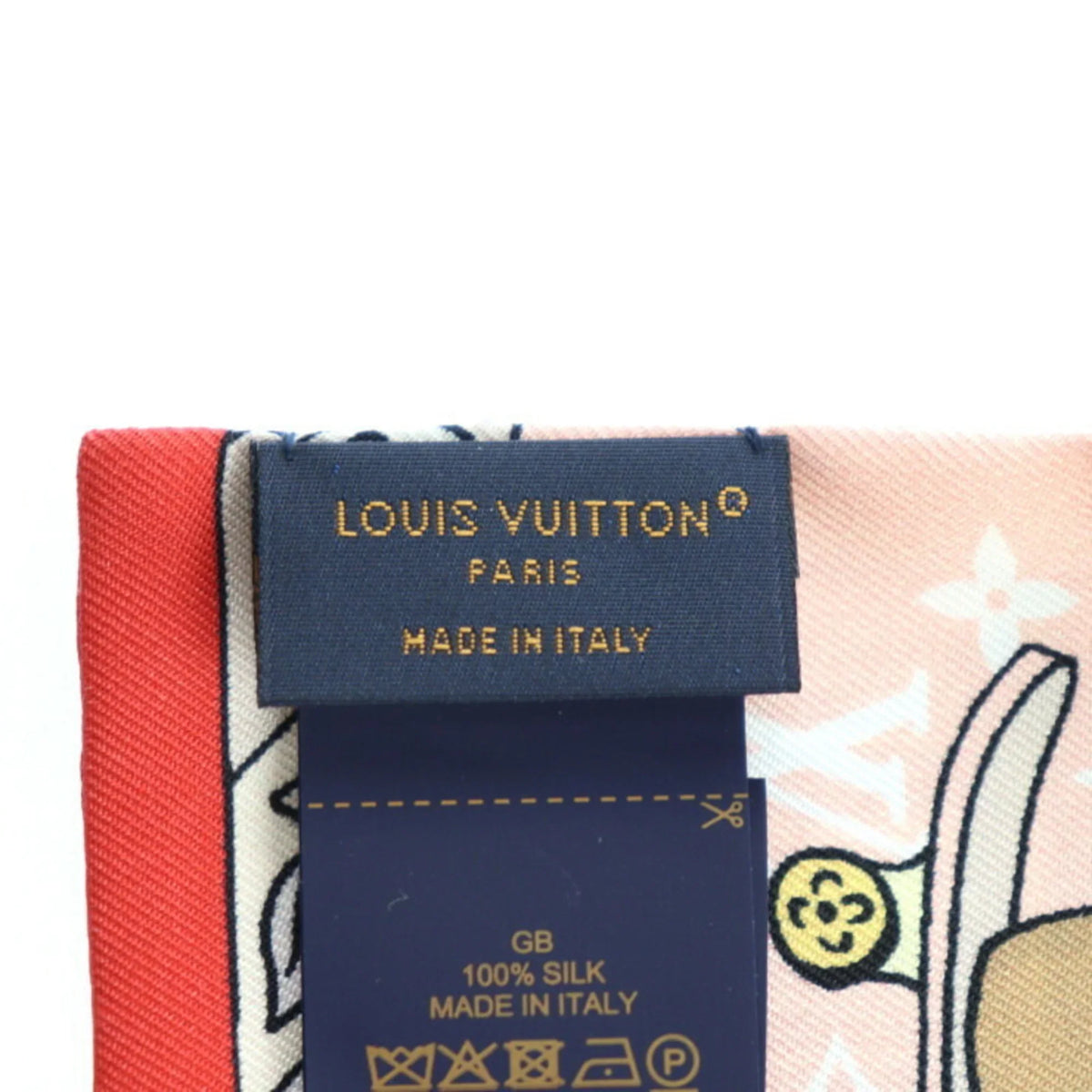 VUITTON Seek Scarf Hide Bandeau Rose and (Like Silk LOUIS Multicolor Vuitton Pre-Owned M77780 Monogram Vivienne New) Ribbon